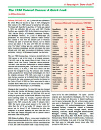 The 1830 Census: A Quick Look - A Genealogists' Insta-Guide - PDF eBook