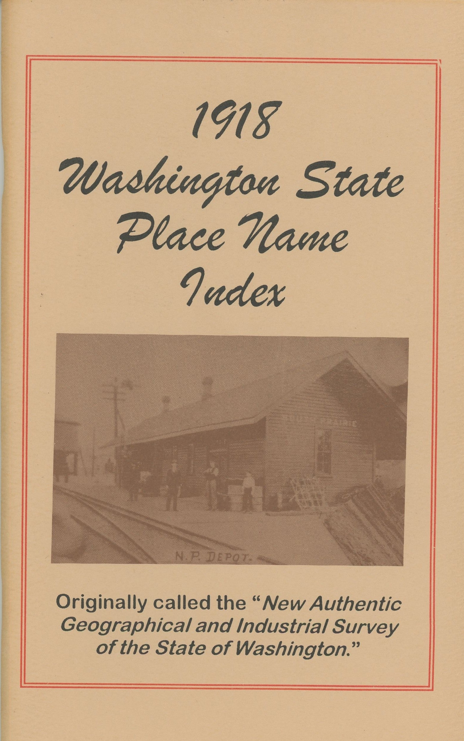 1918 Washington State Place Name Index