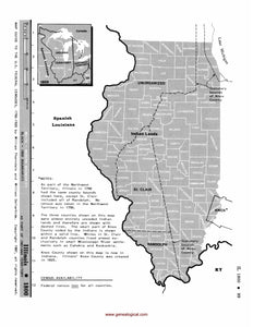 Map Guide To The U.S. Federal Censuses, Illinois 1800 -1920 Map Packet
