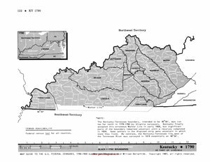 Map Guide To The U.S. Federal Censuses, Kentucky 1790-1920 Map Packet