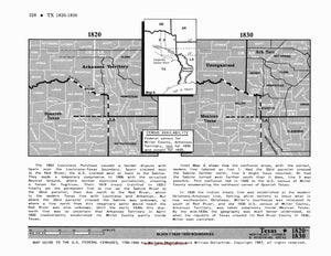 Map Guide To The U.S. Federal Censuses, Texas 1820 -1920 Map Packet