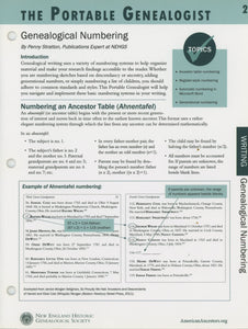 The Portable Genealogist: Genealogical Numbering