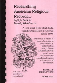 Researching American Religious Records – Family Roots Publishing