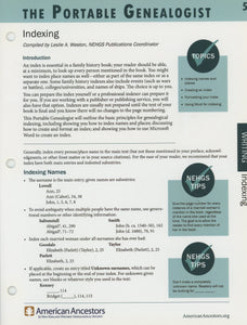 The Portable Genealogist: Indexing