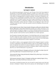 Irish Canadian Ancestors: Using Canadian Strategies and Records to Identify Irish Origins PDF eBook