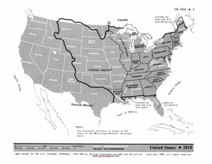 Map Guide To The U.S. Federal Censuses, 1790-1920