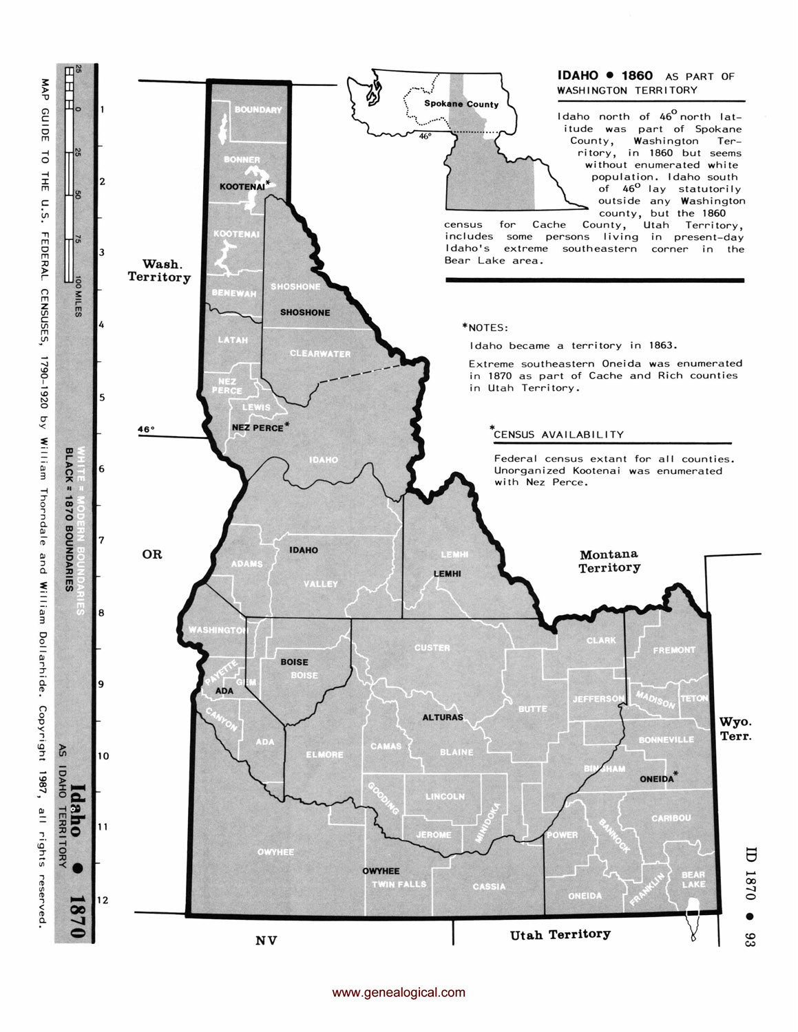 Map Guide To The U.S. Federal Censuses, 1790-1920