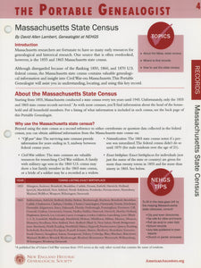 The Portable Genealogist: Massachusetts State Census