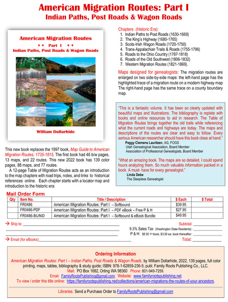 FREE FLYER: Downloadable PDF Flyer - American Migration Routes