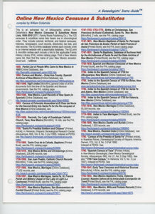 Online New Mexico Censuses & Substitutes - A Genealogists' Insta-Guide - PDF eBook