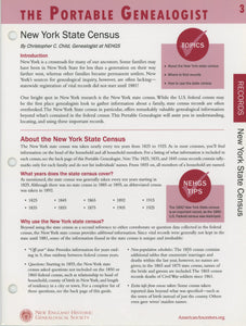 The Portable Genealogist: New York State Census