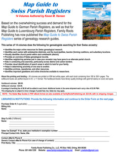 FREE FLYER: Downloadable PDF Flyer - Map Guide to Swiss Parish Registers