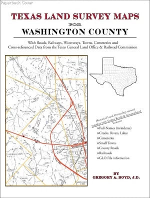 Texas Land Survey Maps for Washington County