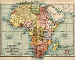 Map of the Partition of Africa 1914