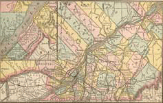 Quebec, Canada 1884 Map