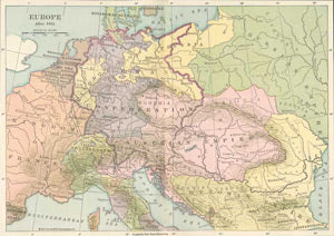 Map of Europe after 1815