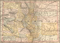 Colorado 1884 Map