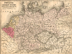 1886 Map of Prussia