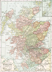 Scotland 1910 Map