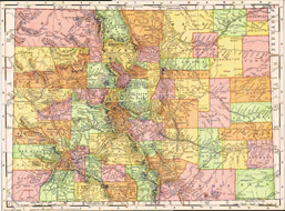 Colorado 1909 Map
