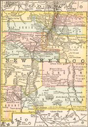 New Mexico 1884 Map