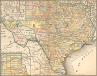 Texas 1884 Map