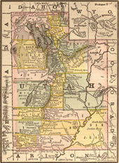 Utah 1884 Map