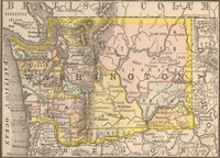 Washington 1884 Map