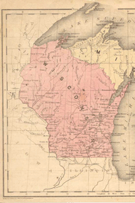 Wisconsin 1855 Map