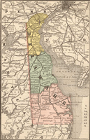 Delaware 1884 Map