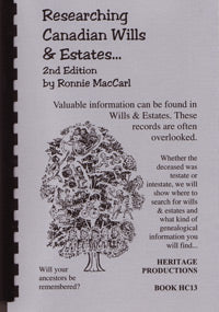 Researching Canadian Wills & Estates, 2nd Edition