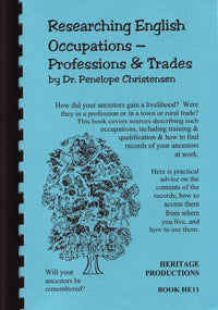 Researching English Occupations-Professions And Trades