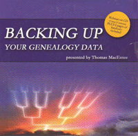 Backing Up Your Genealogy Data - webinar-on-CD-Rom