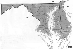 Maryland Censuses & Substitute Name Lists 1633-2013 - Second Edition - PDF eBook