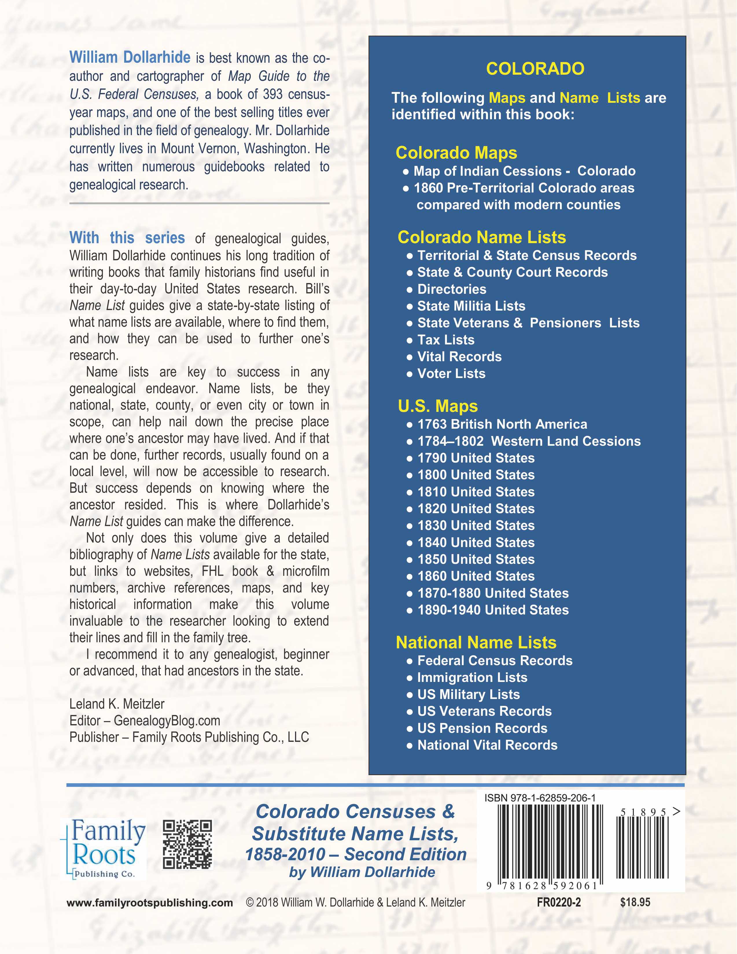Colorado Censuses & Substitute Name Lists, 1858-2010 - Second Edition - SOFTBOUND
