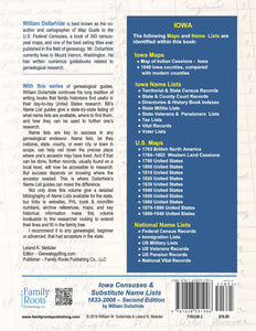 Iowa Censuses & Substitute Name Lists 1833-2008 - Second Edition - PDF eBook