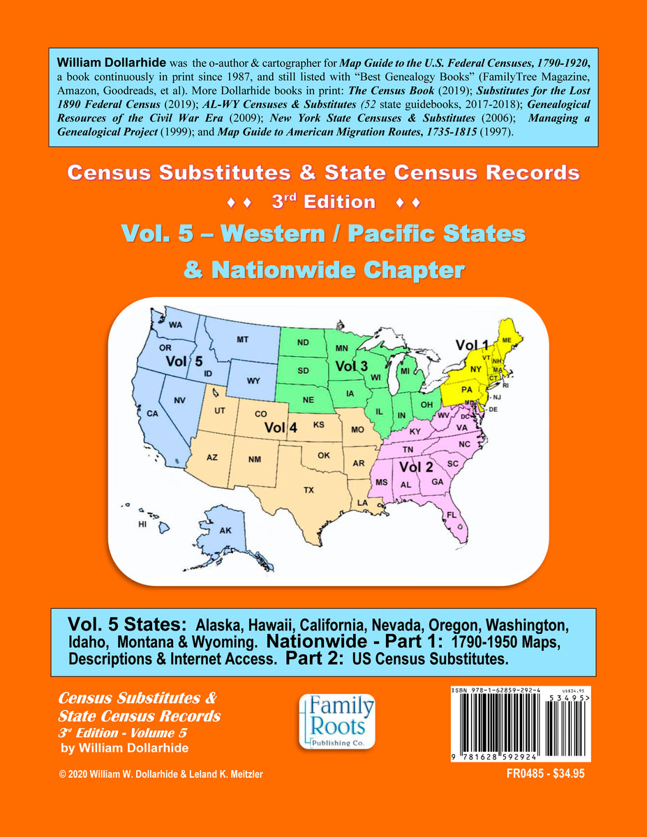 Census Substitutes & State Census Records, Third Edition, Volume 5 – W ...