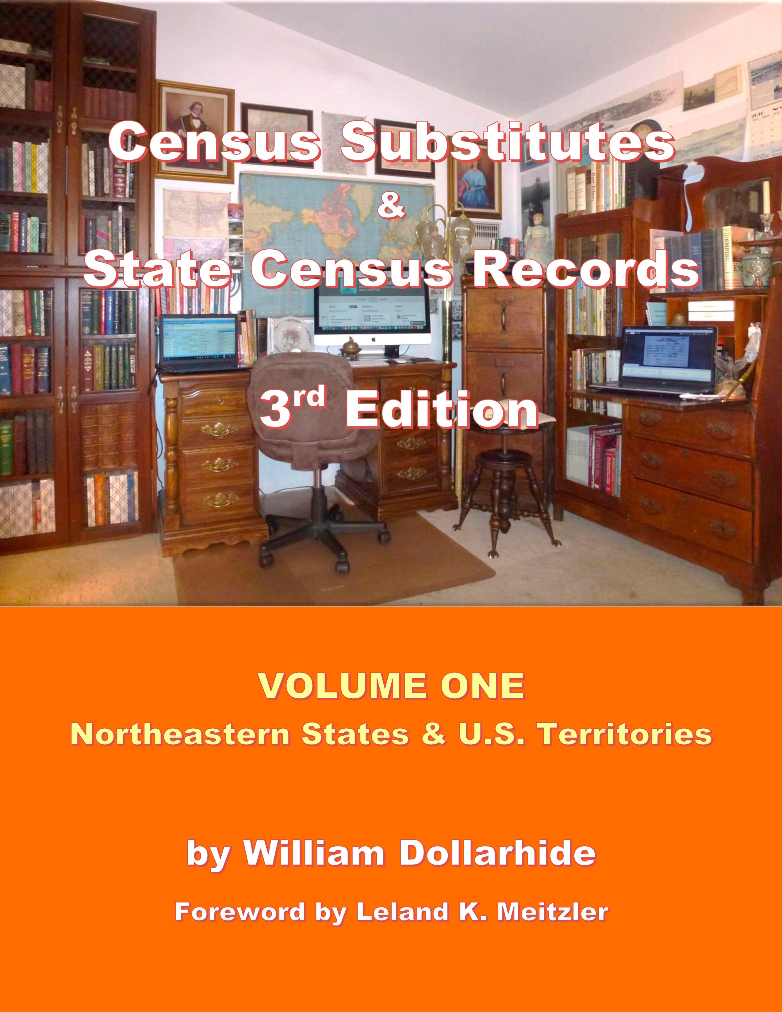 Census Substitutes & State Census Records, 3rd Edition, Vol. 1 - Northeastern States & U.S. Territories (BUNDLE: Printed Book & PDF eBook)