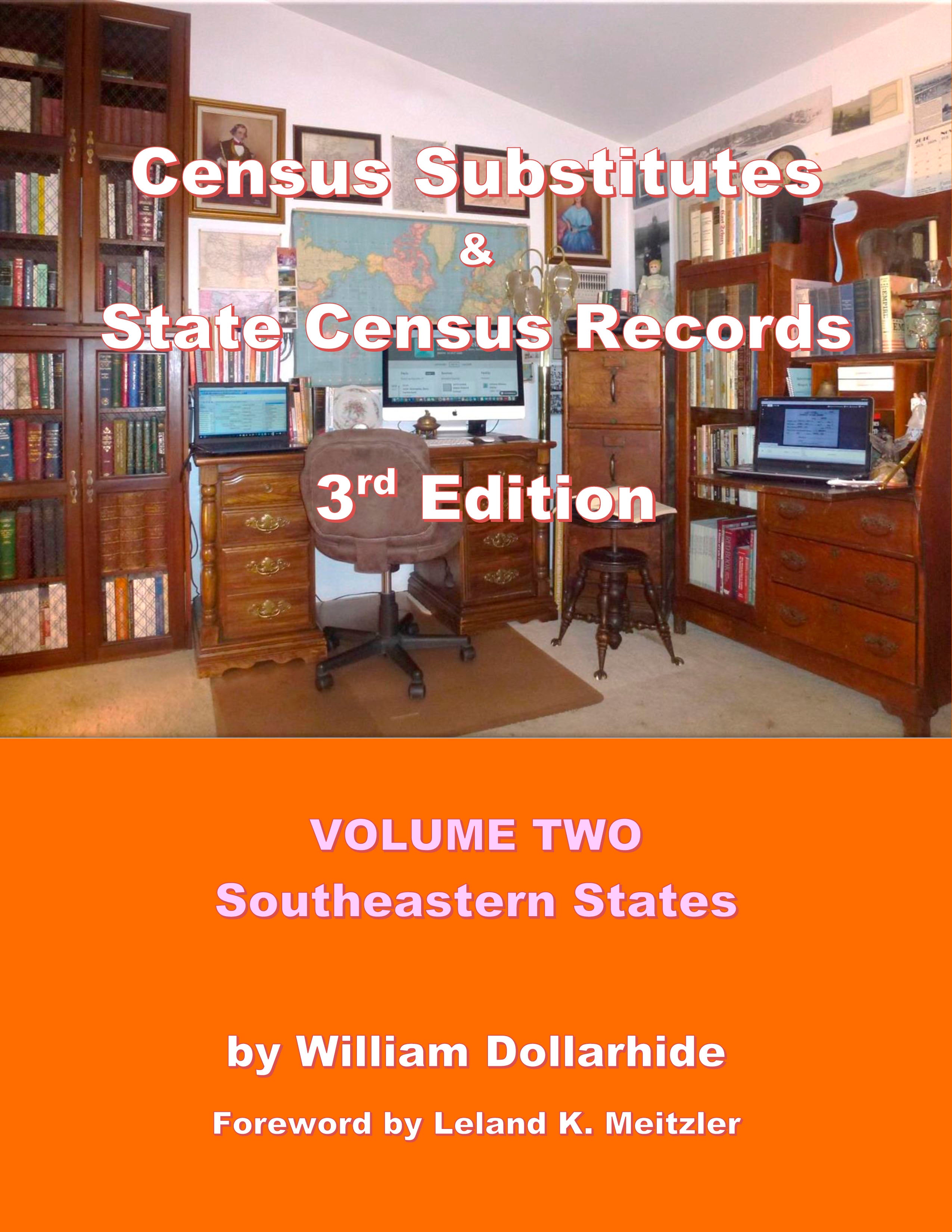 Census Substitutes & State Census Records, Third Edition, Volume 2 - Southeastern States - SOFTBOUND