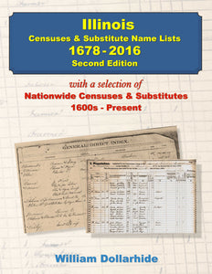 Illinois Censuses & Substitute Name Lists, 1678-2016 -PDF eBook