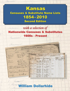Kansas Censuses & Substitute Name Lists 1854-2010 - 2nd Edition - SOFTBOUND