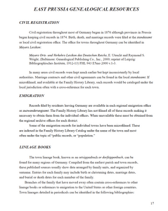 Map Guide to German Parish Registers - Vol. 46 – Kingdom of Prussia, Province of East Prussia I, Regierungsbezirk Allenstein - HARDBOUND