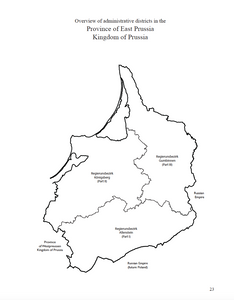 Map Guide to German Parish Registers - Vol. 46 – Kingdom of Prussia, Province of East Prussia I, Regierungsbezirk Allenstein - HARDBOUND