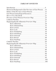 Map Guide to German Parish Registers - Vol. 46 – Kingdom of Prussia, Province of East Prussia I, Regierungsbezirk Allenstein - HARDBOUND