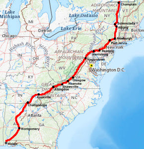 American Migration Routes Part I - Indian Paths, Post Roads & Wagon Roads
