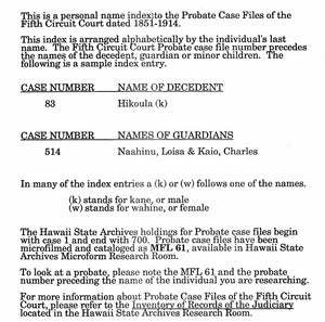 Hawaii Censuses & Substitute Name Lists, 1789-2014 – Second Edition - SOFTBOUND