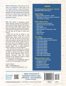 Idaho Censuses & Substitute Name Lists, 1860-2013 – Second Edition - PDF eBook