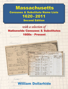 Massachusetts Censuses & Substitute Name Lists 1620-2011 - Second Edition - SOFTBOUND