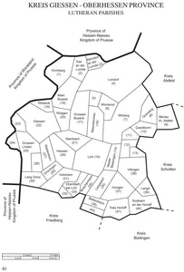 Map Guide to German Parish Registers - Vol. 1 – Hessen - PDF eBook