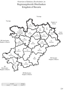 Map Guide to German Parish Registers - Vol 15 - Bavaria II - RB Oberfranken - HARDBOUND